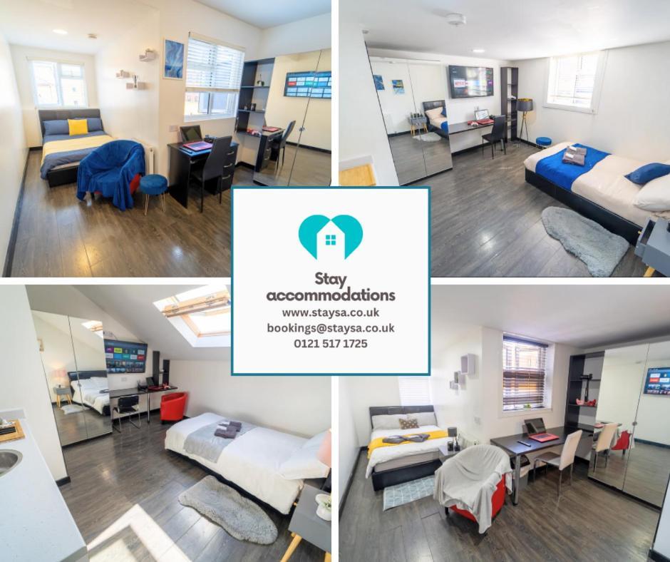 Staysa Equipped Studios Near Qe And Uob In Guesthouse Close To The City! Бирмингам Екстериор снимка